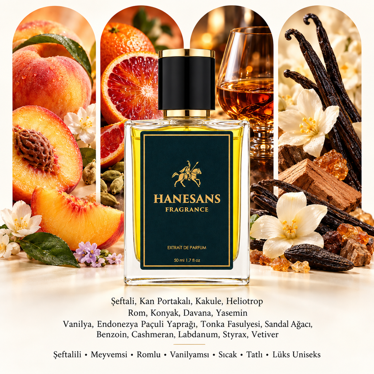 Bitter Peach extrait de parfüm detay görseli – Hanesans Fragrance