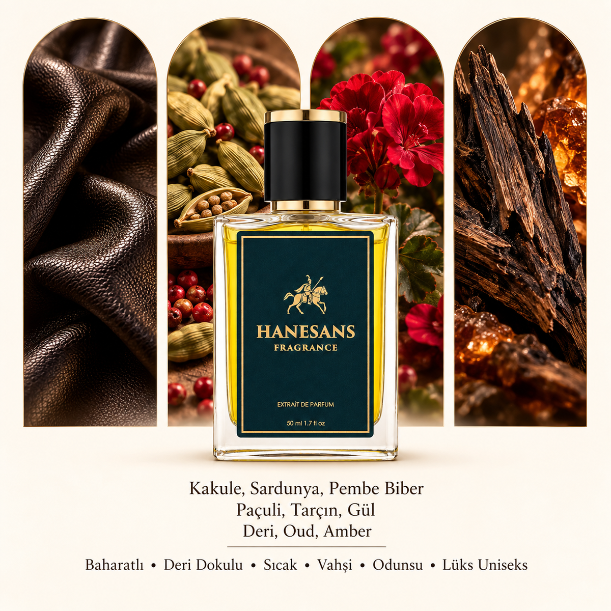 African Leather extrait de parfüm detay görseli – Hanesans Fragrance