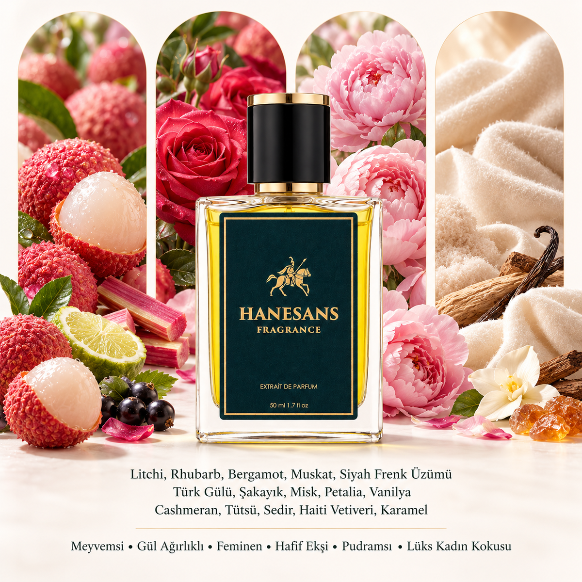 Delina extrait de parfüm detay görseli – Hanesans Fragrance
