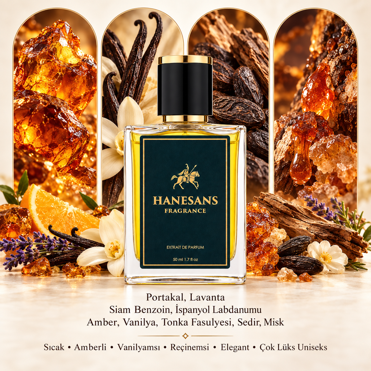 Grand Soir extrait de parfüm detay görseli – Hanesans Fragrance