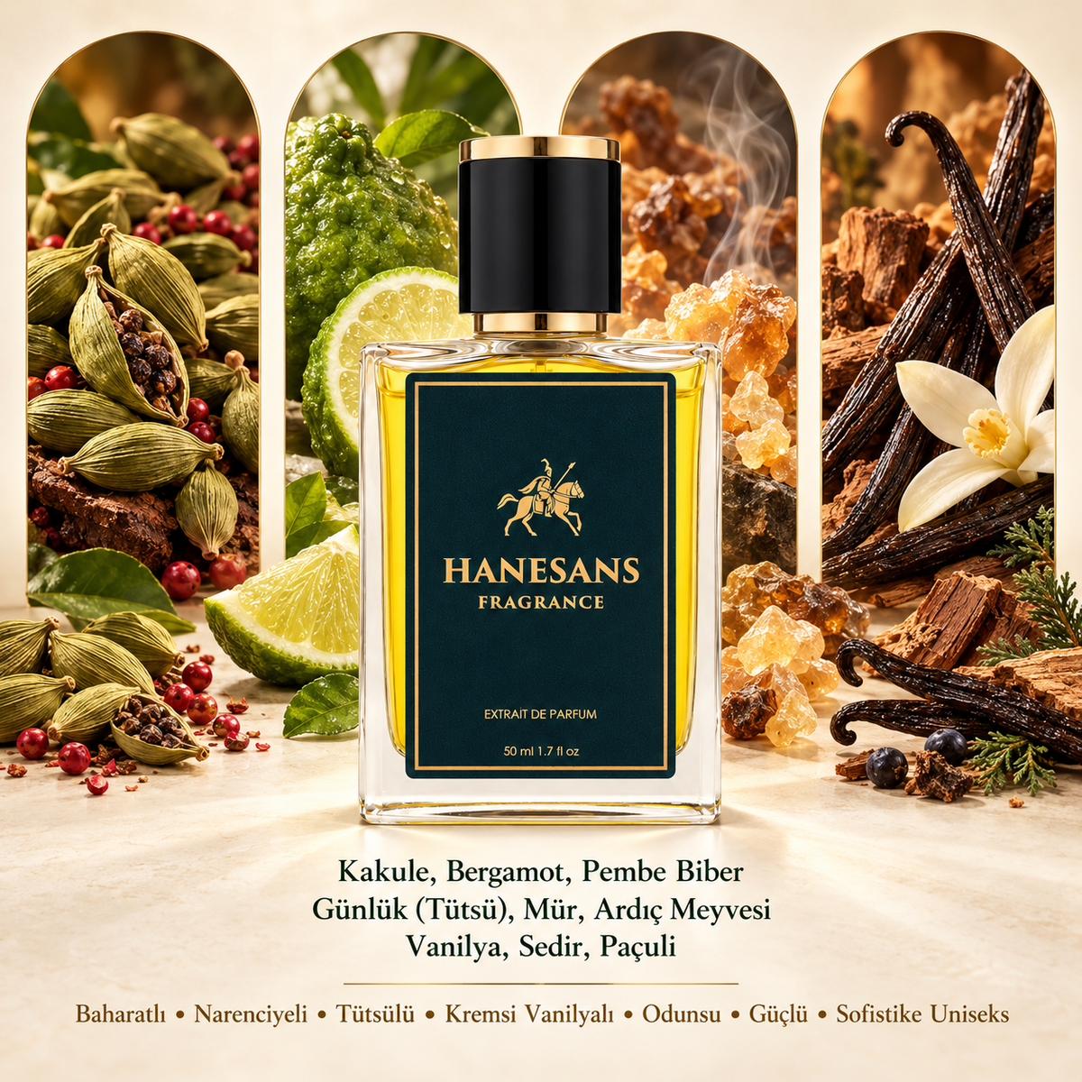 Decision extrait de parfüm detay görseli – Hanesans Fragrance