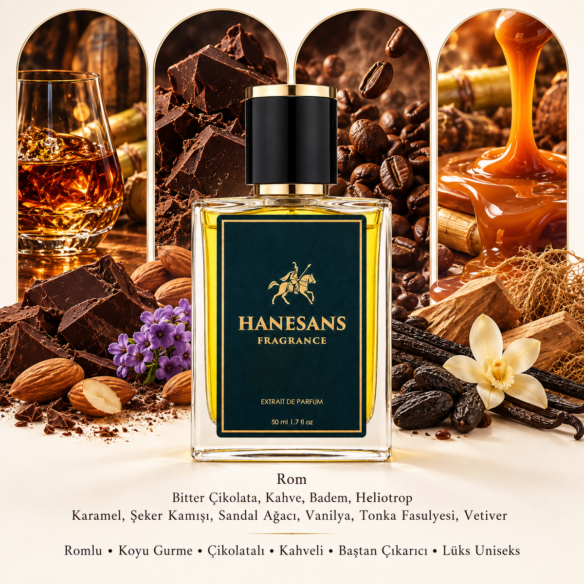 Black Phantom extrait de parfüm detay görseli – Hanesans Fragrance